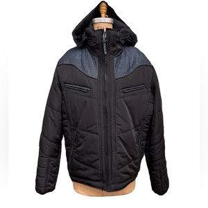 DIESEL Man Padding XXL Hoodie Jacket with Teflon Fabric Protector by DuPont
